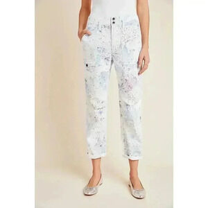 Anthropologie Wanderer Watercolor Cargo Pants Size‎ 28